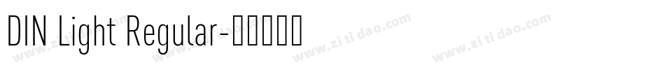 DIN Light Regular字体转换